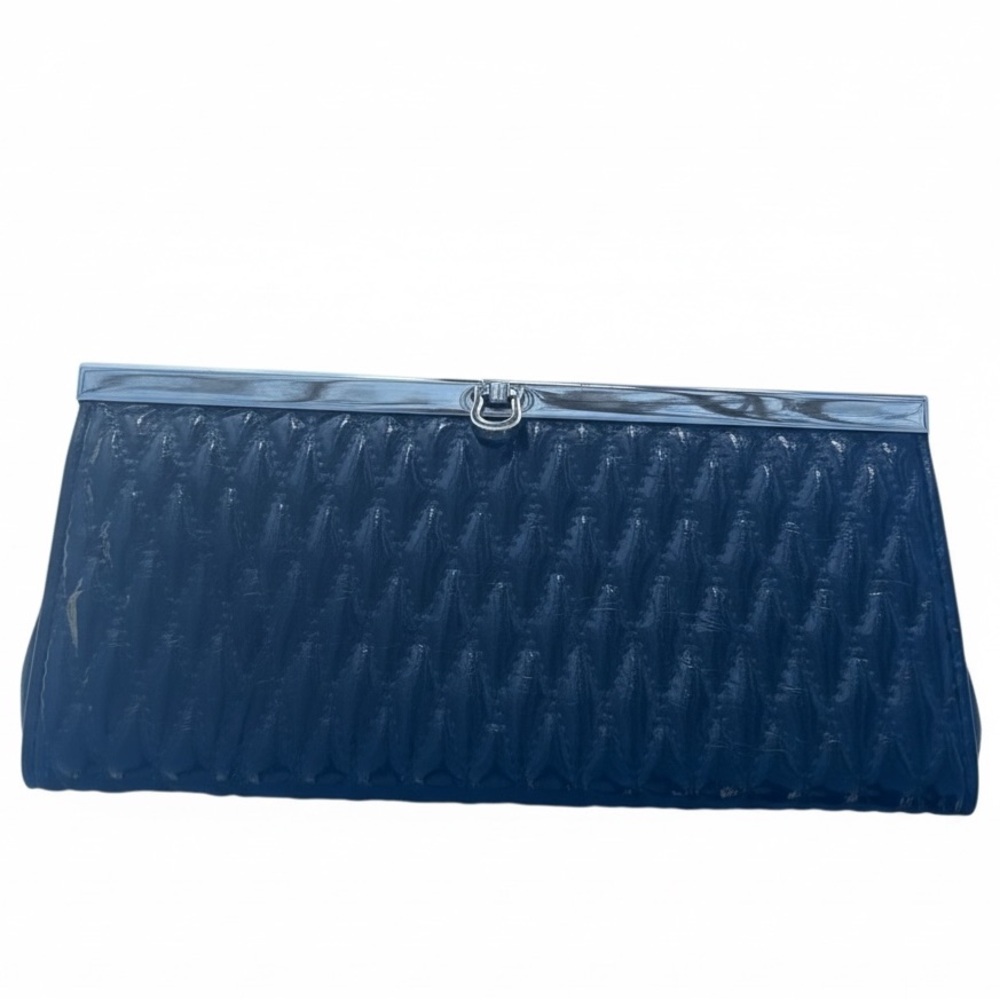 Apt 9 Classic Quilted Black Clutch - Designer Style NWT Evening Bag Weddings